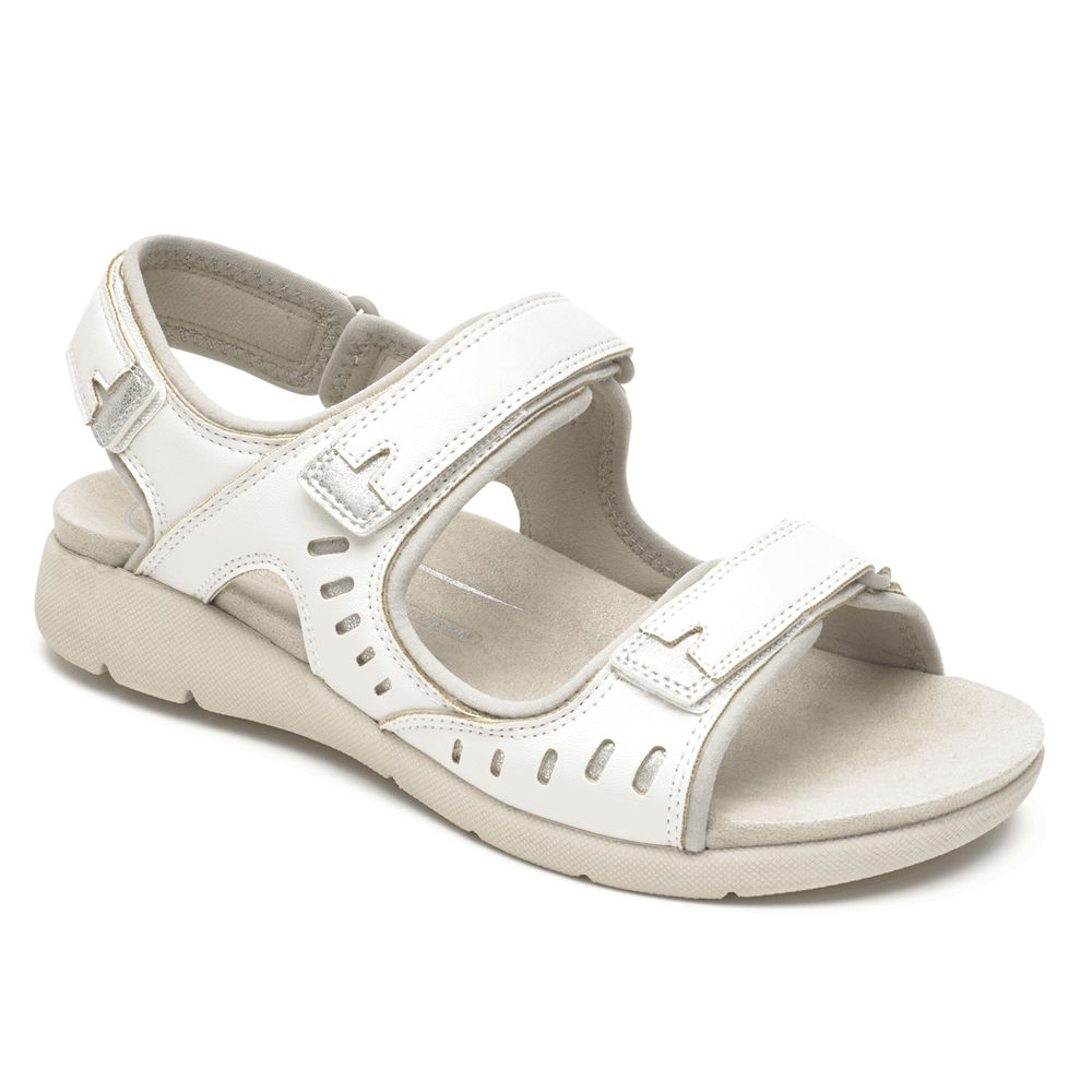 Rockport Sandals For Womens White - Eileen Comfort - YZ2768041